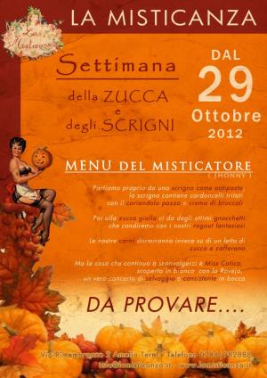 Settimana della zucca e degli scrigni - Ristorante Pizzeria La Misticanza - Amelia